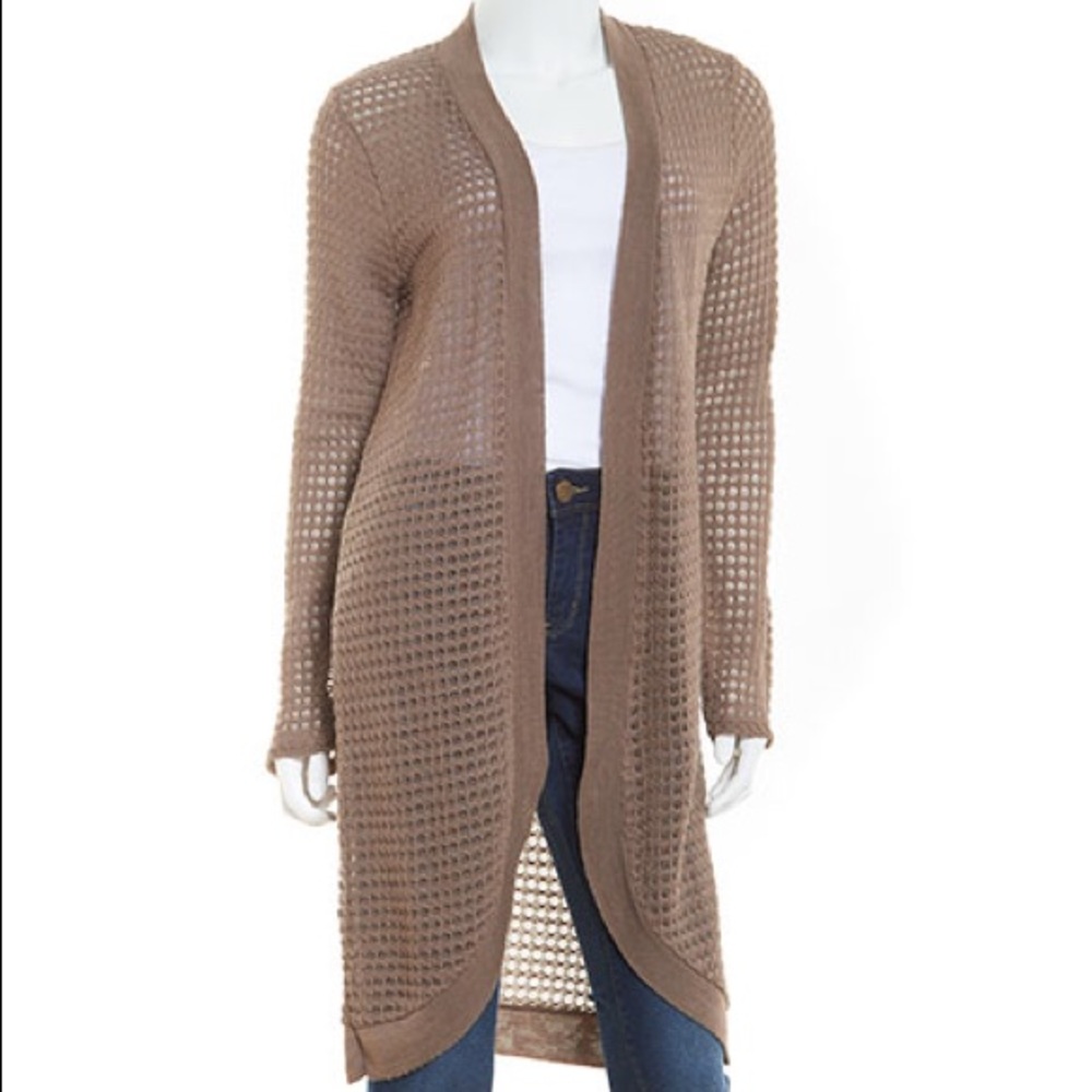 💕 Long Sleeve Pointelle Duster Cardigan 💕